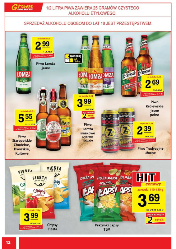 Gram Market - gazetka promocyjna Gazetka od środy 02.07 do wtorku 08.07 - strona 12