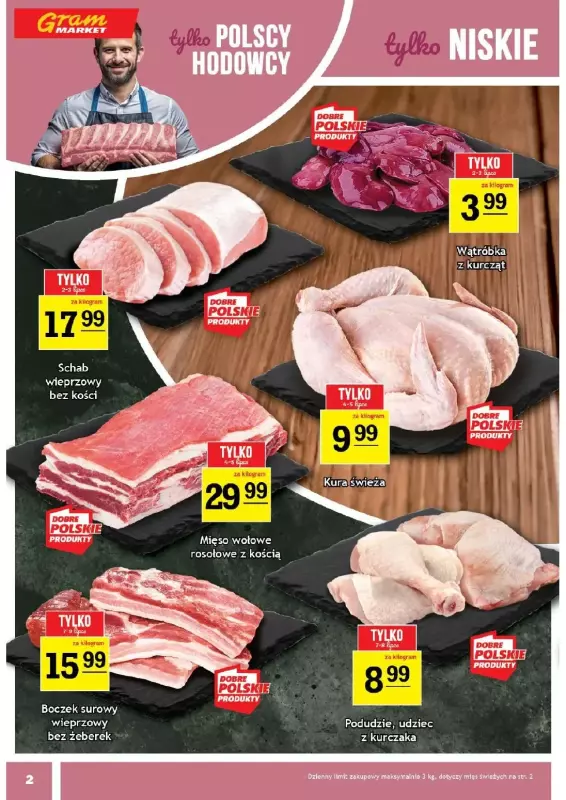 Gram Market - gazetka promocyjna Gazetka od środy 02.07 do wtorku 08.07 - strona 2