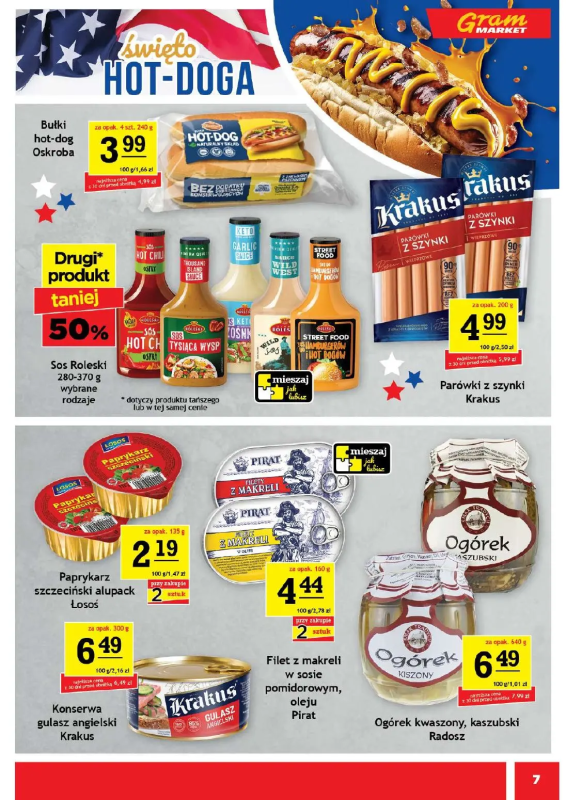 Gram Market - gazetka promocyjna Gazetka od środy 02.07 do wtorku 08.07 - strona 7
