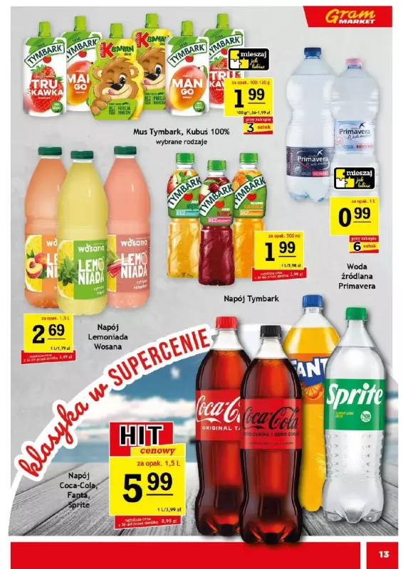 Gram Market - gazetka promocyjna Gazetka od środy 09.07 do wtorku 15.07 - strona 13