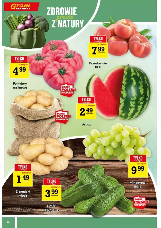 Gram Market - gazetka promocyjna Gazetka od środy 09.07 do wtorku 15.07 - strona 6