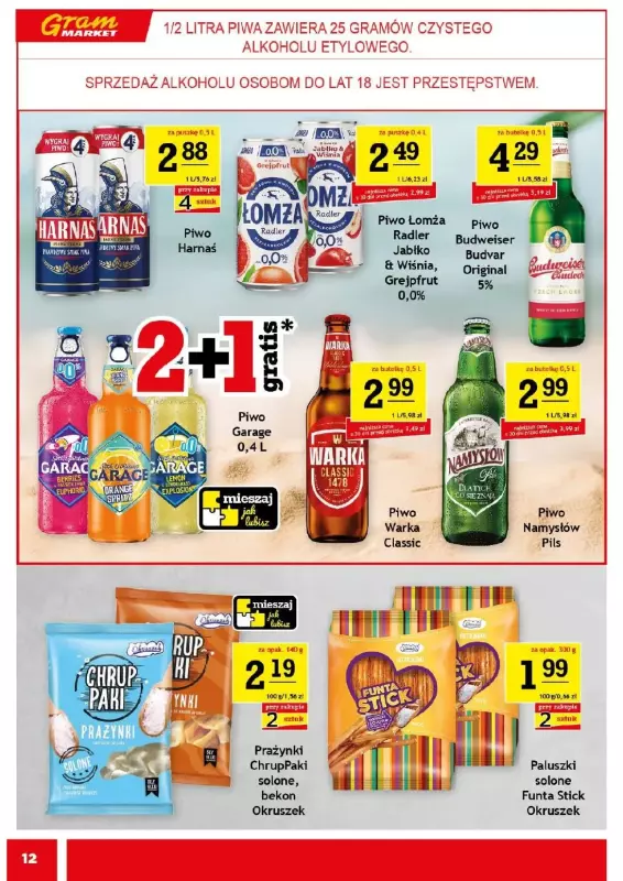 Gram Market - gazetka promocyjna Gazetka od środy 09.07 do wtorku 15.07 - strona 12