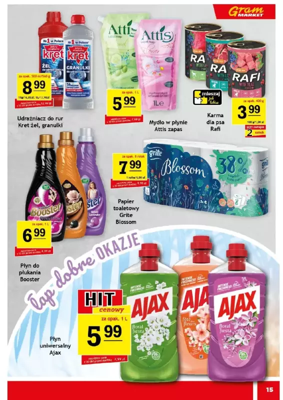 Gram Market - gazetka promocyjna Gazetka od środy 09.07 do wtorku 15.07 - strona 15
