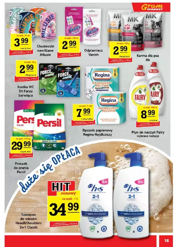 Gram Market - gazetka promocyjna Gazetka od środy 16.07 do wtorku 22.07 - strona 15