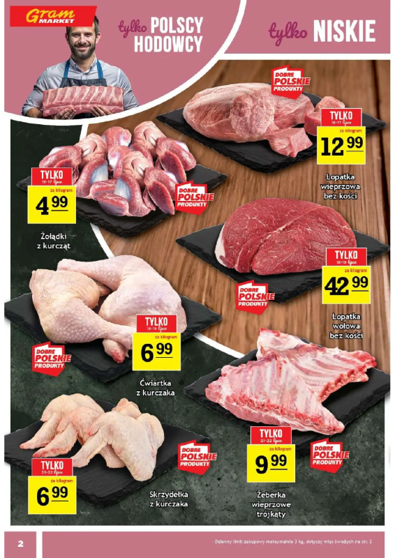 Gram Market - gazetka promocyjna Gazetka od środy 16.07 do wtorku 22.07 - strona 2