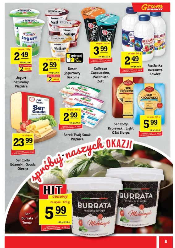 Gram Market - gazetka promocyjna Gazetka  do wtorku 22.07 - strona 5