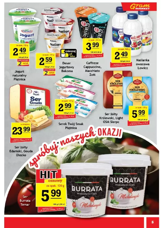 Gram Market - gazetka promocyjna Gazetka od środy 16.07 do wtorku 22.07 - strona 5