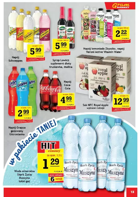 Gram Market - gazetka promocyjna Gazetka od środy 16.07 do wtorku 22.07 - strona 13