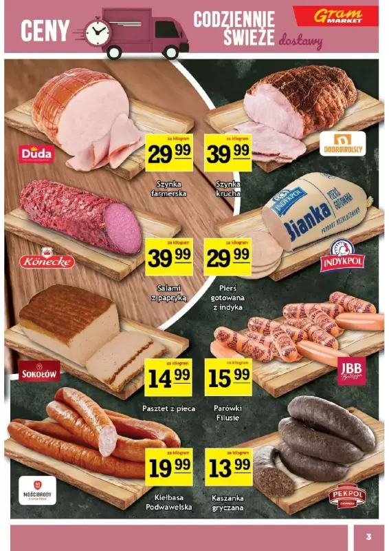 Gram Market - gazetka promocyjna Gazetka od środy 23.07 do wtorku 29.07 - strona 3