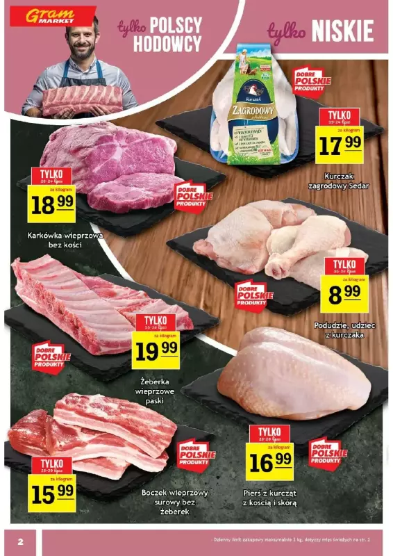 Gram Market - gazetka promocyjna Gazetka od środy 23.07 do wtorku 29.07 - strona 2