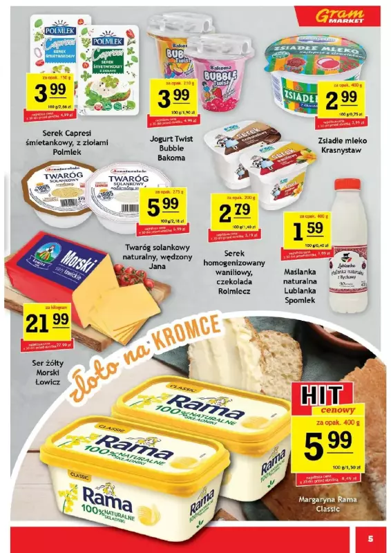 Gram Market - gazetka promocyjna Gazetka od środy 23.07 do wtorku 29.07 - strona 5