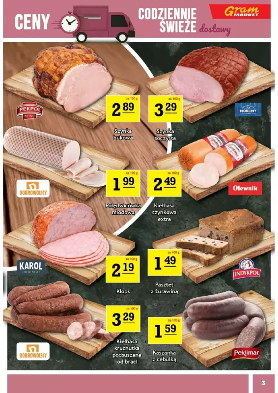 Gram Market - gazetka promocyjna Gazetka  do wtorku 05.08 - strona 3