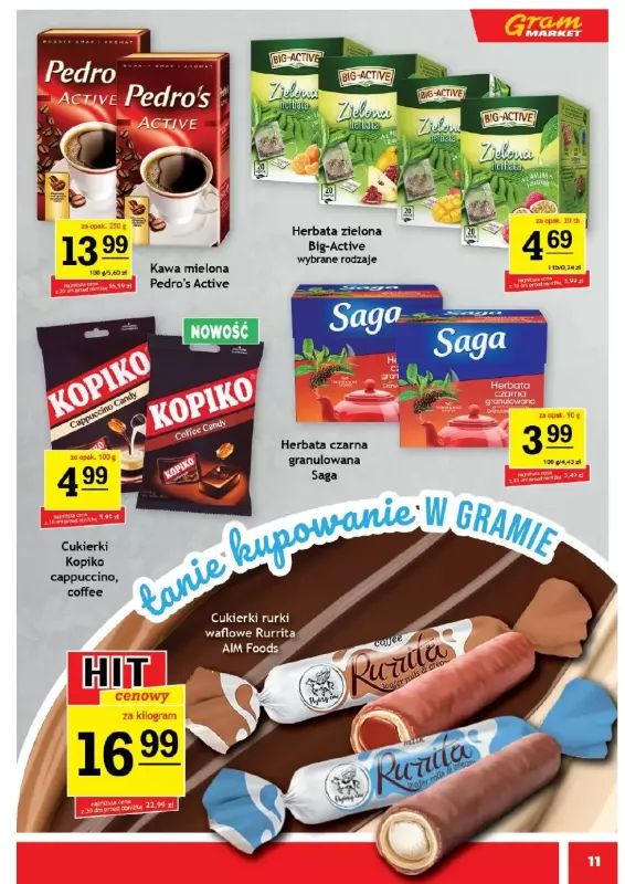 Gram Market - gazetka promocyjna Gazetka  do wtorku 05.08 - strona 11