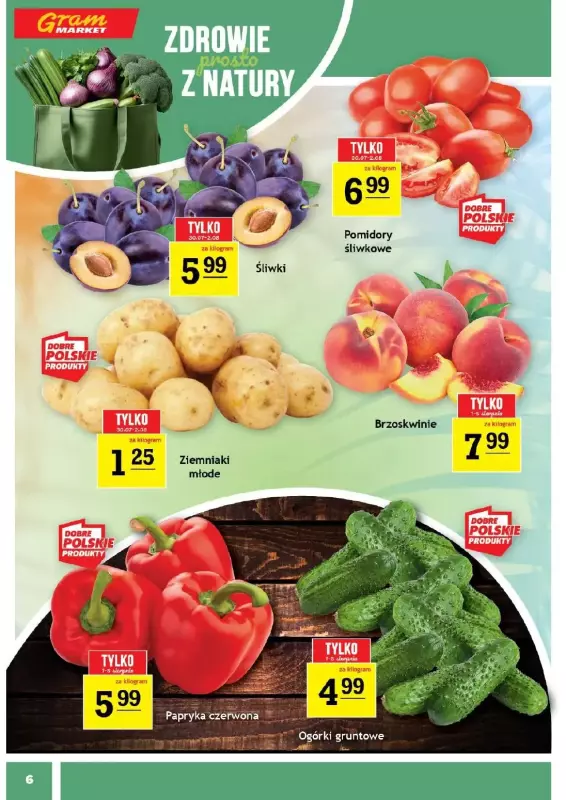 Gram Market - gazetka promocyjna Gazetka  do wtorku 05.08 - strona 6