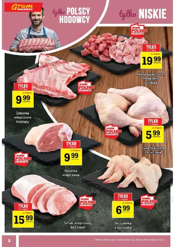 Gram Market - gazetka promocyjna Gazetka  do wtorku 05.08 - strona 2