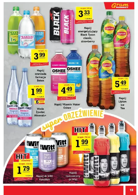 Gram Market - gazetka promocyjna Gazetka  do wtorku 05.08 - strona 13