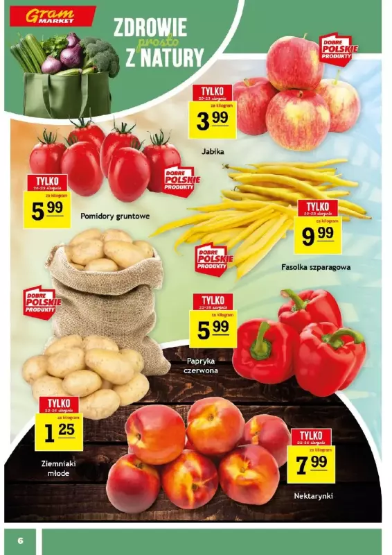 Gram Market - gazetka promocyjna Gazetka od środy 20.08 do wtorku 26.08 - strona 6