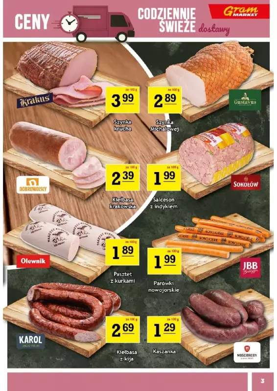 Gram Market - gazetka promocyjna Gazetka od środy 20.08 do wtorku 26.08 - strona 3