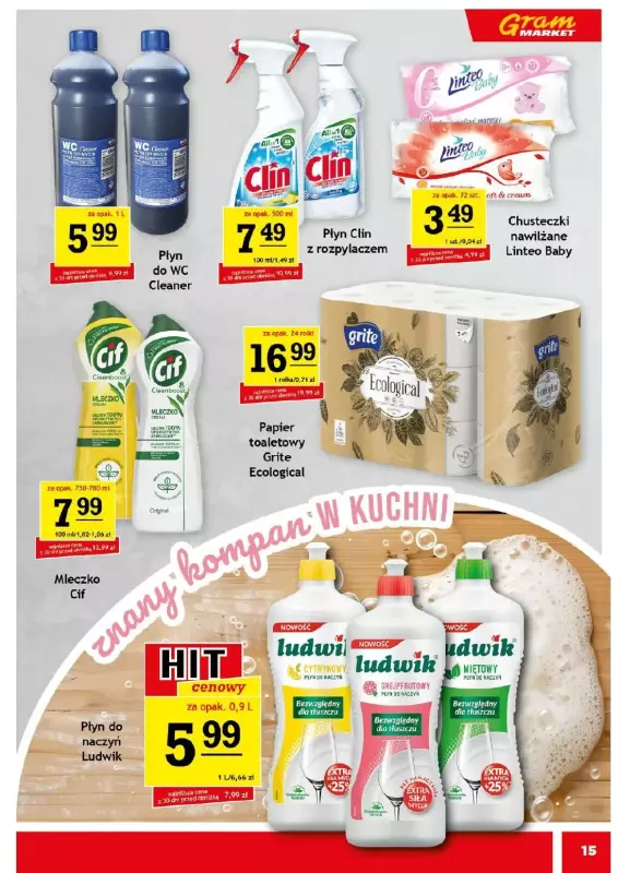 Gram Market - gazetka promocyjna Gazetka od środy 20.08 do wtorku 26.08 - strona 15