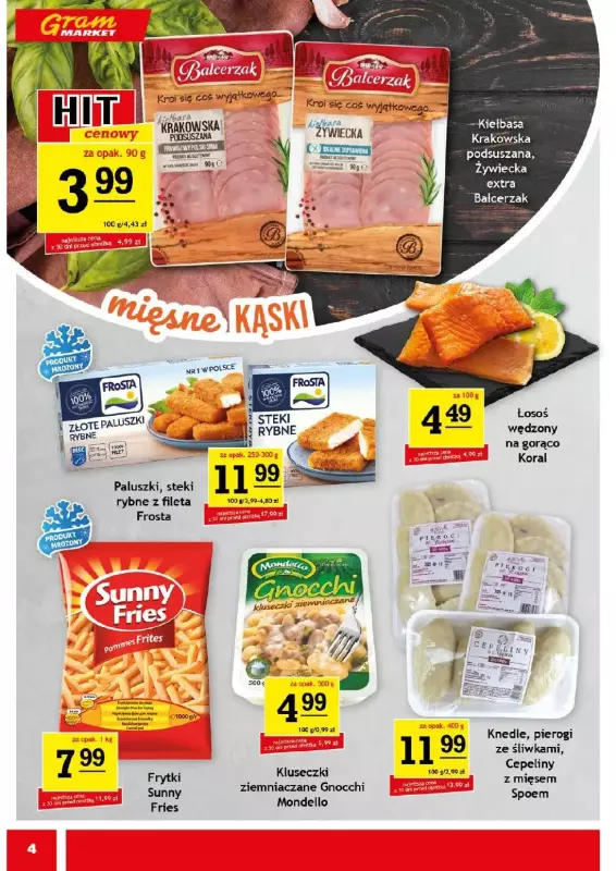 Gram Market - gazetka promocyjna Gazetka od środy 20.08 do wtorku 26.08 - strona 4