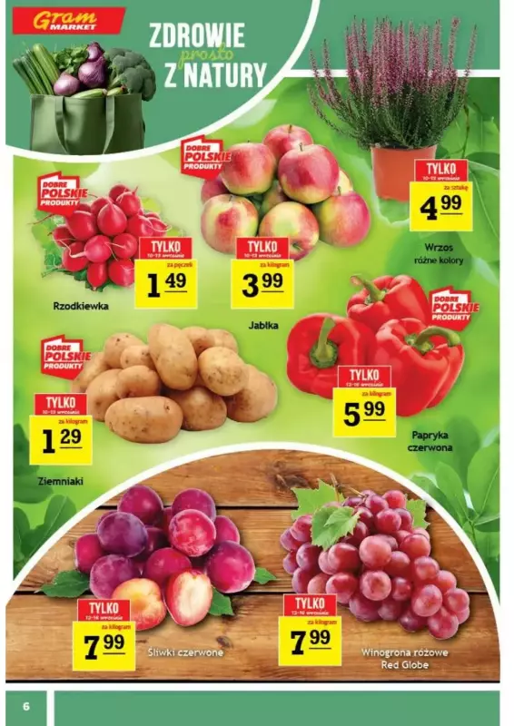 Gram Market - gazetka promocyjna Gazetka od środy 10.09 do wtorku 16.09 - strona 6