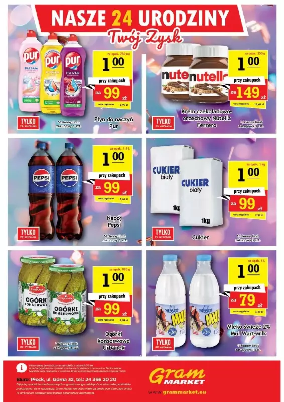Gram Market - gazetka promocyjna Gazetka od środy 24.09 do wtorku 30.09 - strona 16