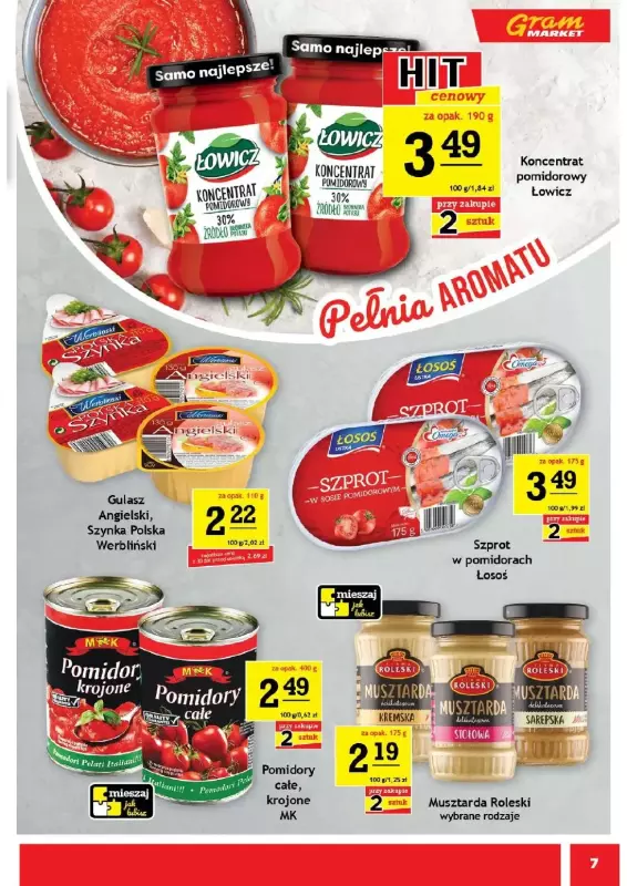 Gram Market - gazetka promocyjna Gazetka  do wtorku 30.09 - strona 7