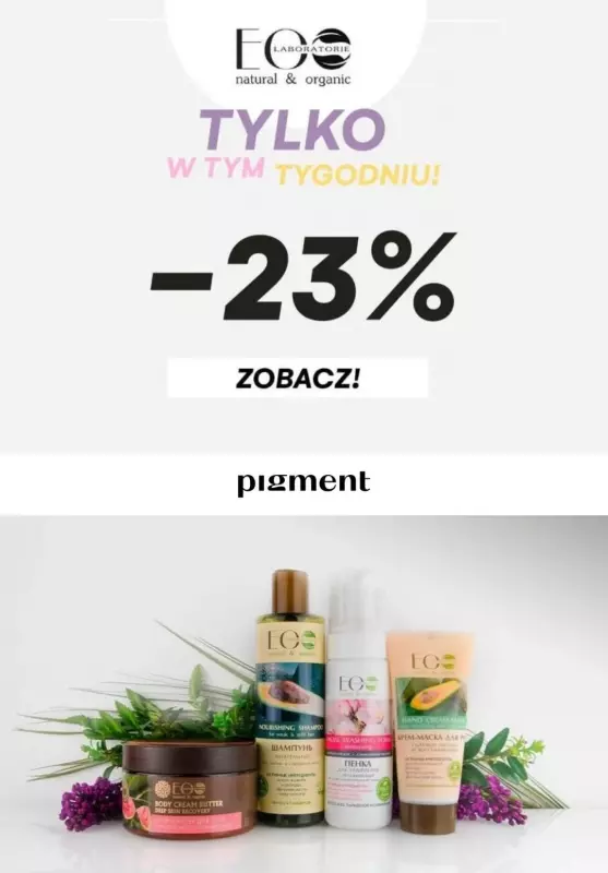 Drogeria Pigment - gazetka promocyjna -23% na markę Ecolab od piątku 05.11 do niedzieli 07.11