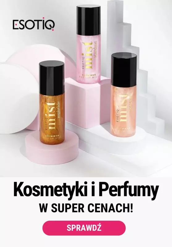 Esotiq - gazetka promocyjna Kosmetyki i perfumy w SUPER cenach! od piątku 29.03 do niedzieli 07.04
