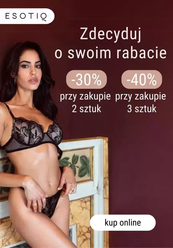 Esotiq - gazetka promocyjna -40% przy zakupie 3 produktów od wtorku 01.10 do poniedziałku 07.10