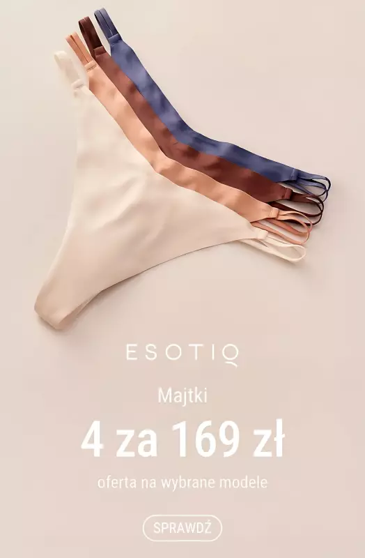 Esotiq - gazetka promocyjna Majtki 4 za 169 zł  