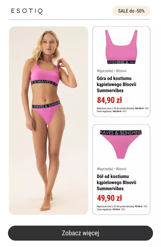 Esotiq - gazetka promocyjna SALE do -50% : SWIMWEAR od środy 02.07  - strona 7
