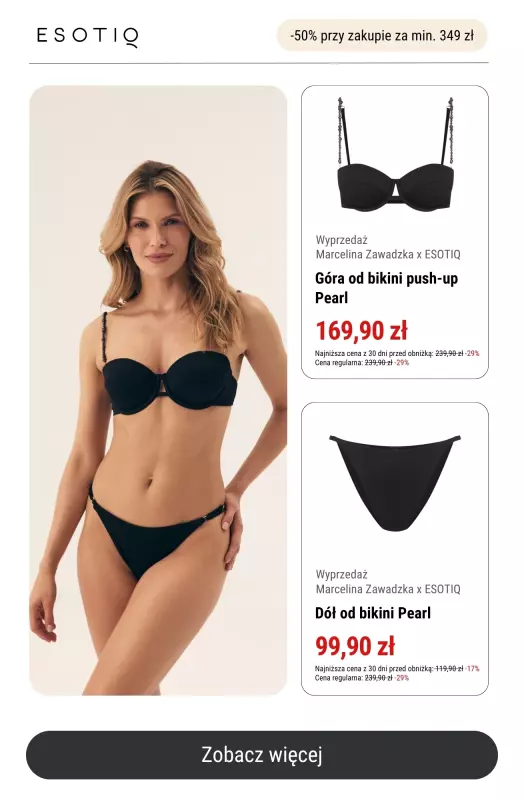 Esotiq - gazetka promocyjna -50% przy zakupach za min. 349 zł od poniedziałku 21.07  - strona 9