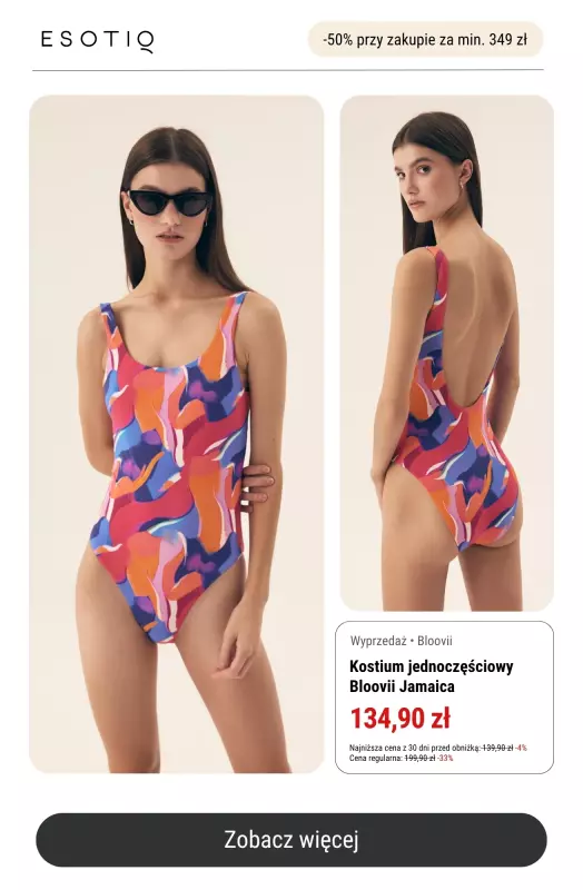 Esotiq - gazetka promocyjna -50% przy zakupach za min. 349 zł od poniedziałku 21.07  - strona 10