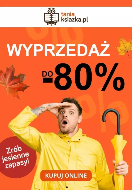 taniaksiazka.pl - gazetka promocyjna Do -80% Wyprzedaż od poniedziałku 06.11 do wtorku 14.11
