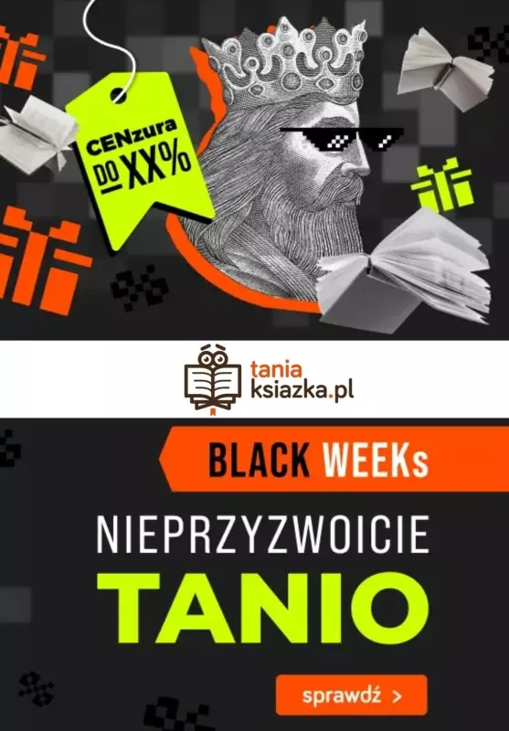 taniaksiazka.pl - gazetka promocyjna Super promocje na BLACK WEEKs od wtorku 14.11 do poniedziałku 20.11
