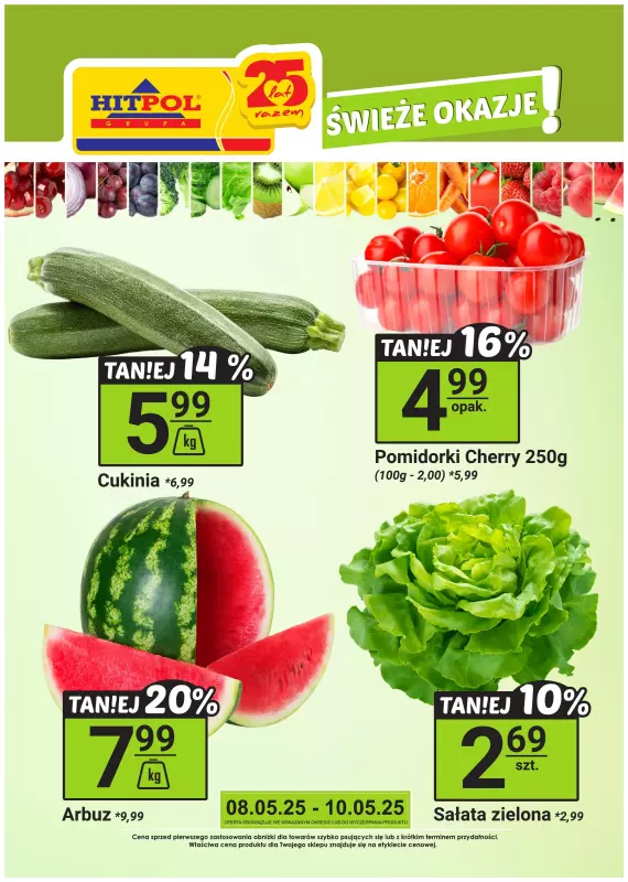 Hitpol - gazetka promocyjna Świeże okazje! od czwartku 08.05 do soboty 10.05
