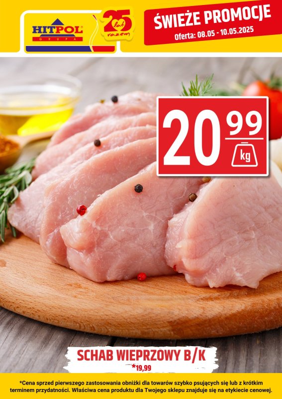 Hitpol - gazetka promocyjna Świeże promocje! od środy 07.05 do soboty 10.05