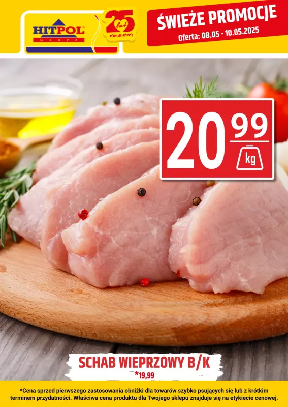Hitpol - gazetka promocyjna Świeże promocje! od środy 07.05 do soboty 10.05