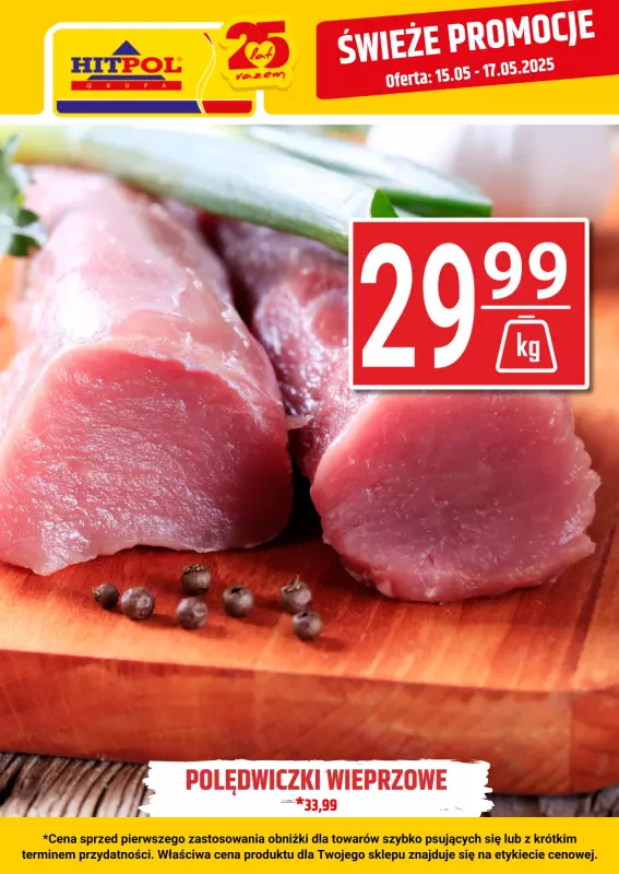 Hitpol - gazetka promocyjna Świeże promocje! od czwartku 15.05 do soboty 17.05