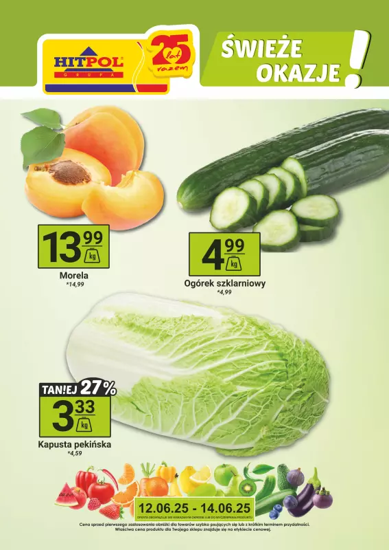 Hitpol - gazetka promocyjna Świeże promocje! od czwartku 12.06 do soboty 14.06