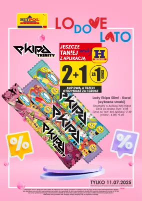 Hitpol - gazetka promocyjna LODOWE LATO! od piątku 11.07 do piątku 11.07
