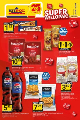 Hitpol - gazetka promocyjna Super okazje z gazetką! od piątku 01.08 do niedzieli 10.08