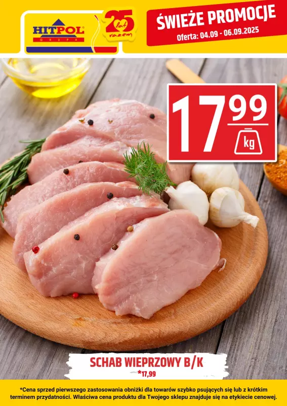 Hitpol - gazetka promocyjna Świeże okazje! od czwartku 04.09 do soboty 06.09