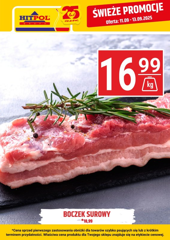 Hitpol - gazetka promocyjna Świeże promocje! od czwartku 11.09 do soboty 13.09