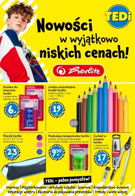 Tedi - gazetka promocyjna Powrót do szkoły z Tedi! od piątku 15.08 do piątku 15.08