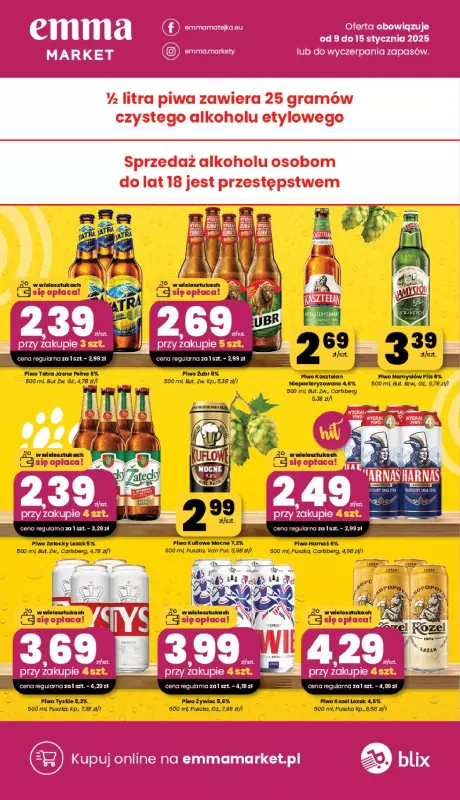 emma MARKET - gazetka promocyjna Gazetka od czwartku 09.01 do środy 15.01 - strona 15