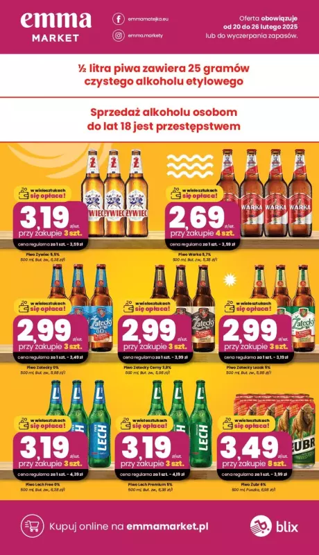 emma MARKET - gazetka promocyjna Gazetka od czwartku 20.02 do środy 26.02 - strona 6