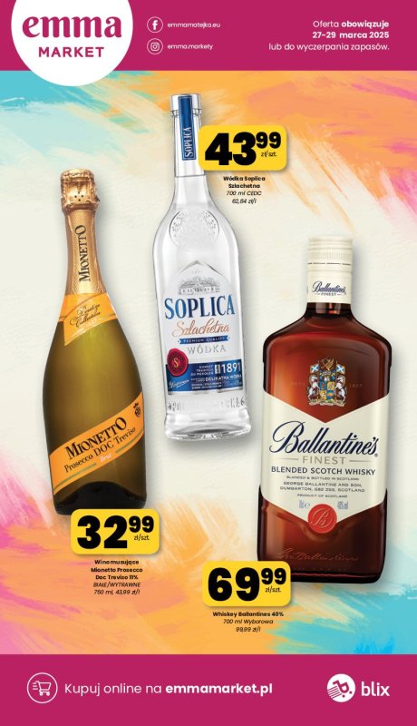 emma MARKET - gazetka promocyjna Ulotka alkoholowa od czwartku 27.03 do soboty 29.03
