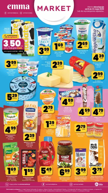 emma MARKET - gazetka promocyjna Plakaty promocyjne od czwartku 08.05 do środy 14.05